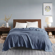 Egyptian Cotton - Twin Blanket - Blue