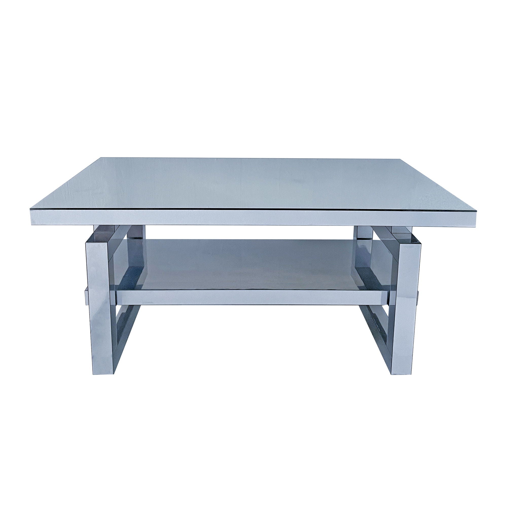 Square Coffee Table For Living Room - Silver