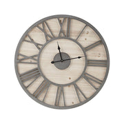 Mason - Wall Clock - Natural / Gray