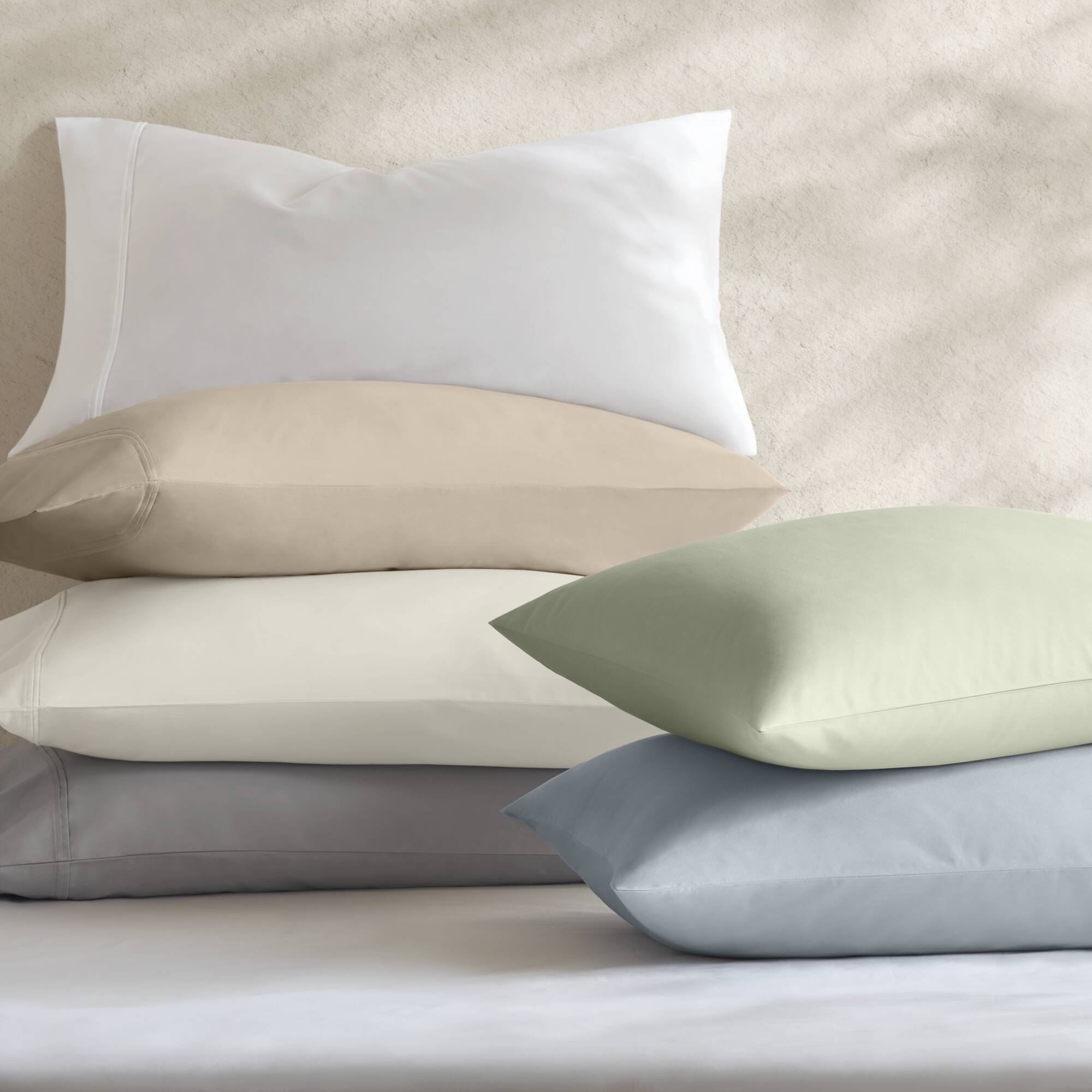 King Sateen Pillowcase Set - Linen