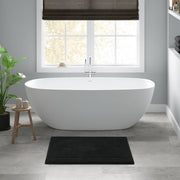 Splendor - 20" x 30" Tufted Reversible Bath Rug - Black