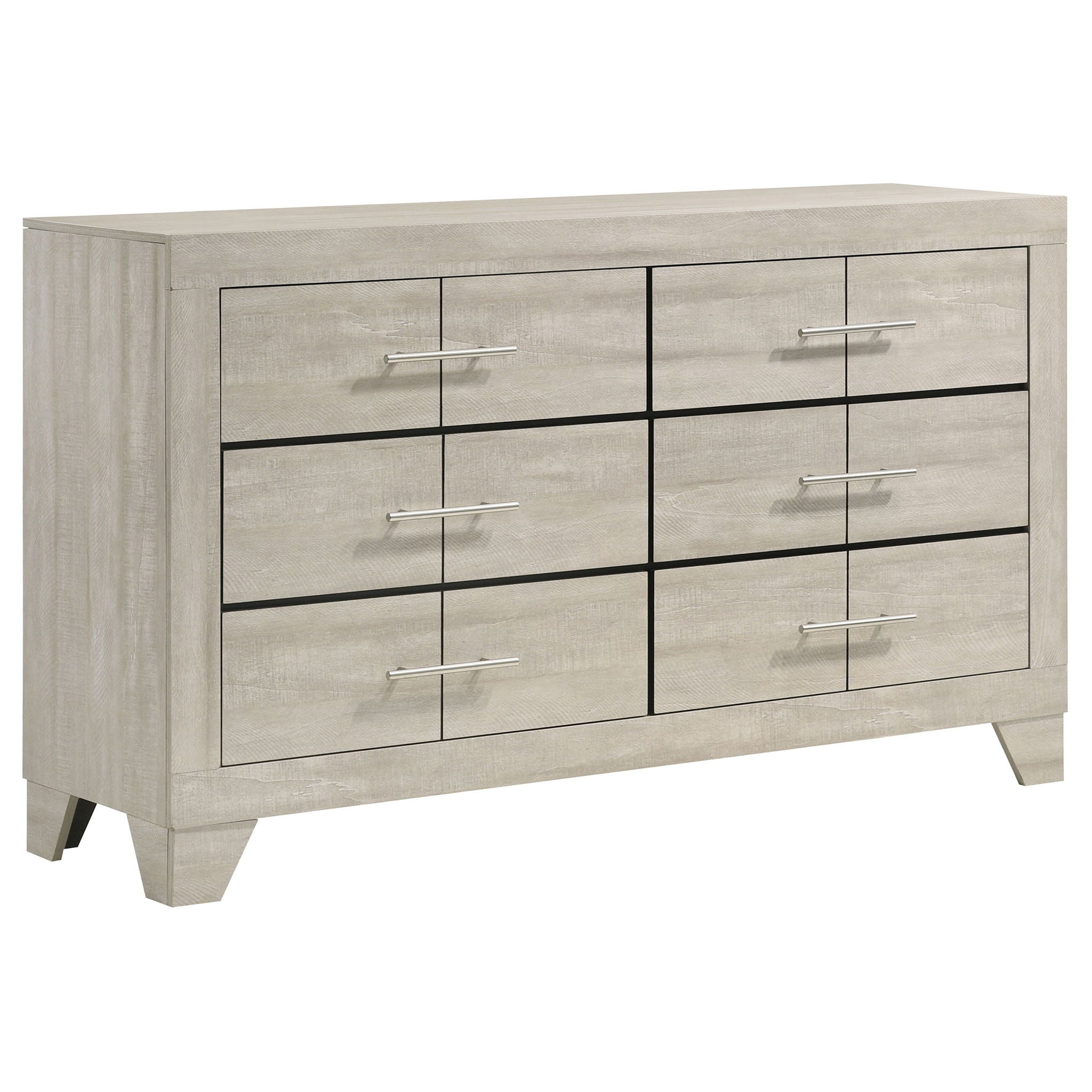 Strout - 6 Drawer Dresser - Cream