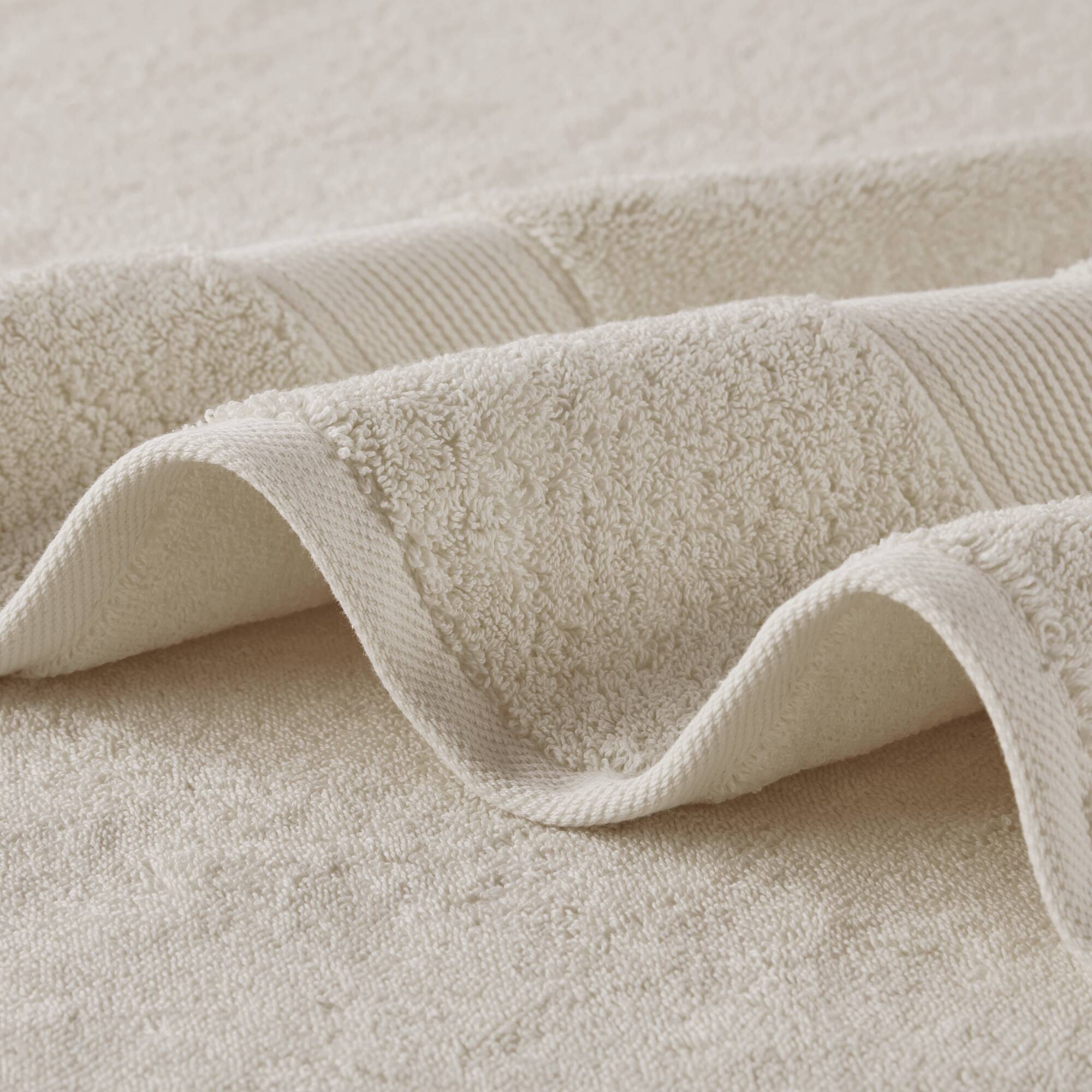 800GSM - 8 Piece Antimicrobial Towel Set - Natural