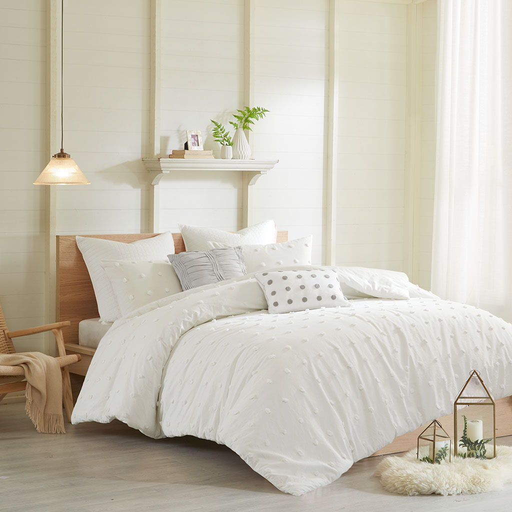 Brooklyn - King Comforter Set - Ivory