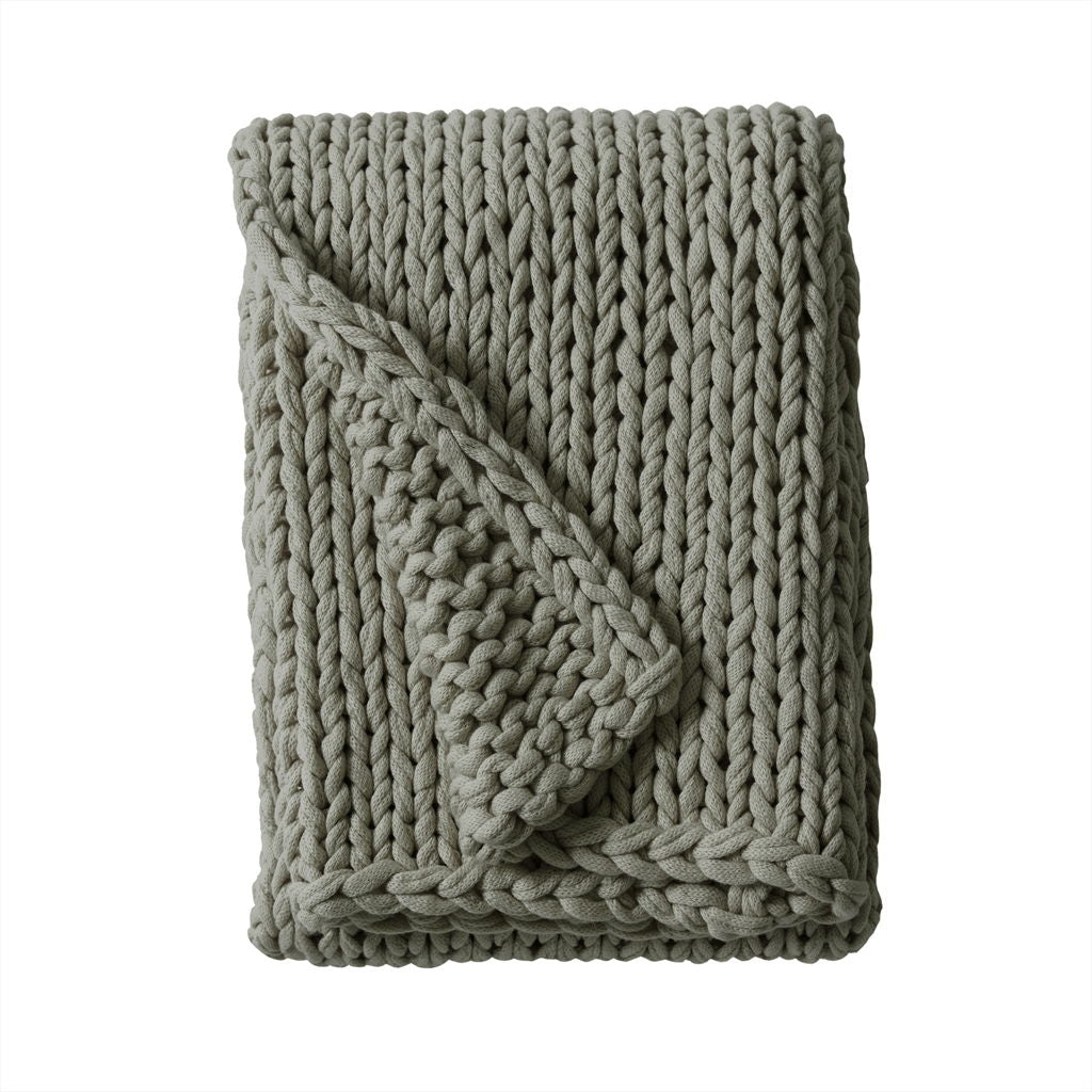 Chunky Double Knit - Handmade Throw - Charcoal