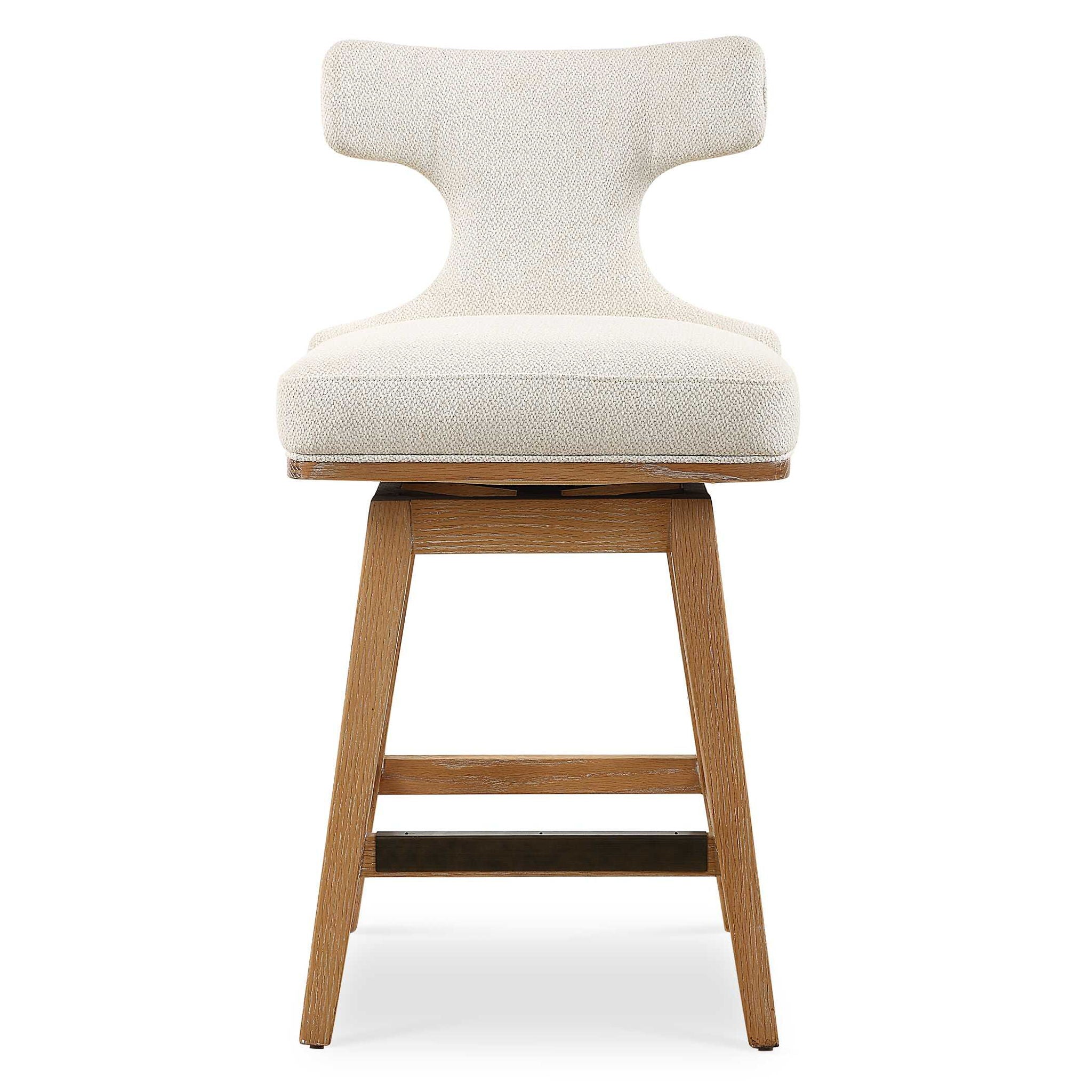 Klismos - Fabric Counter Stool - Off-White