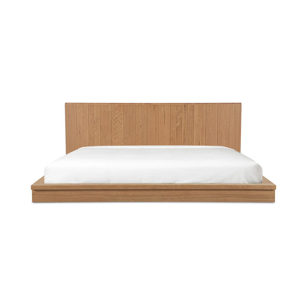 Plank - Queen Bed - Natural Oak