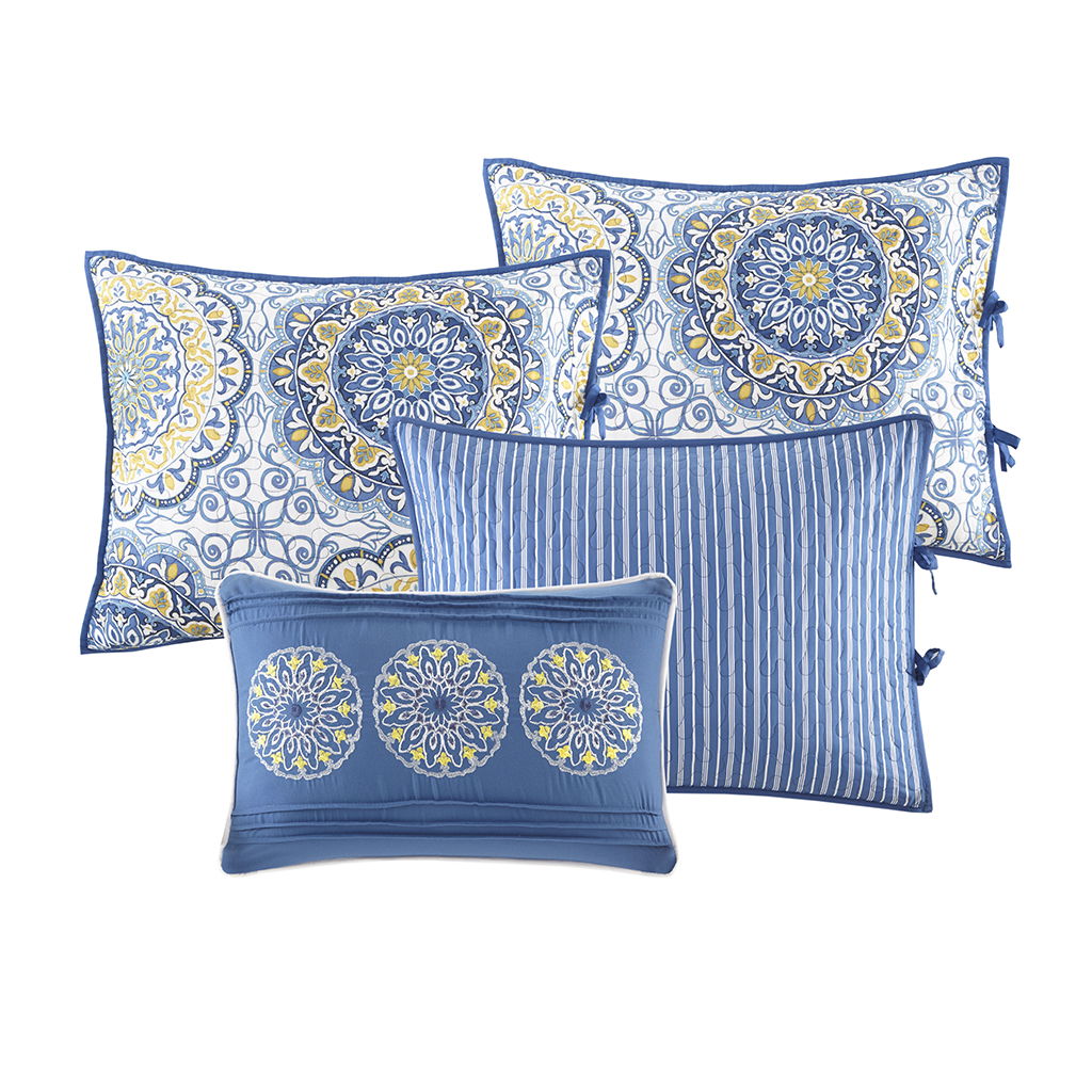 Tangiers - Reversible Daybed Cover (Set of 6) - Blue