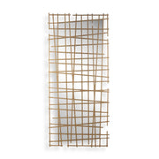 Golden Intersection - Mirrored Wall Decor - Brass