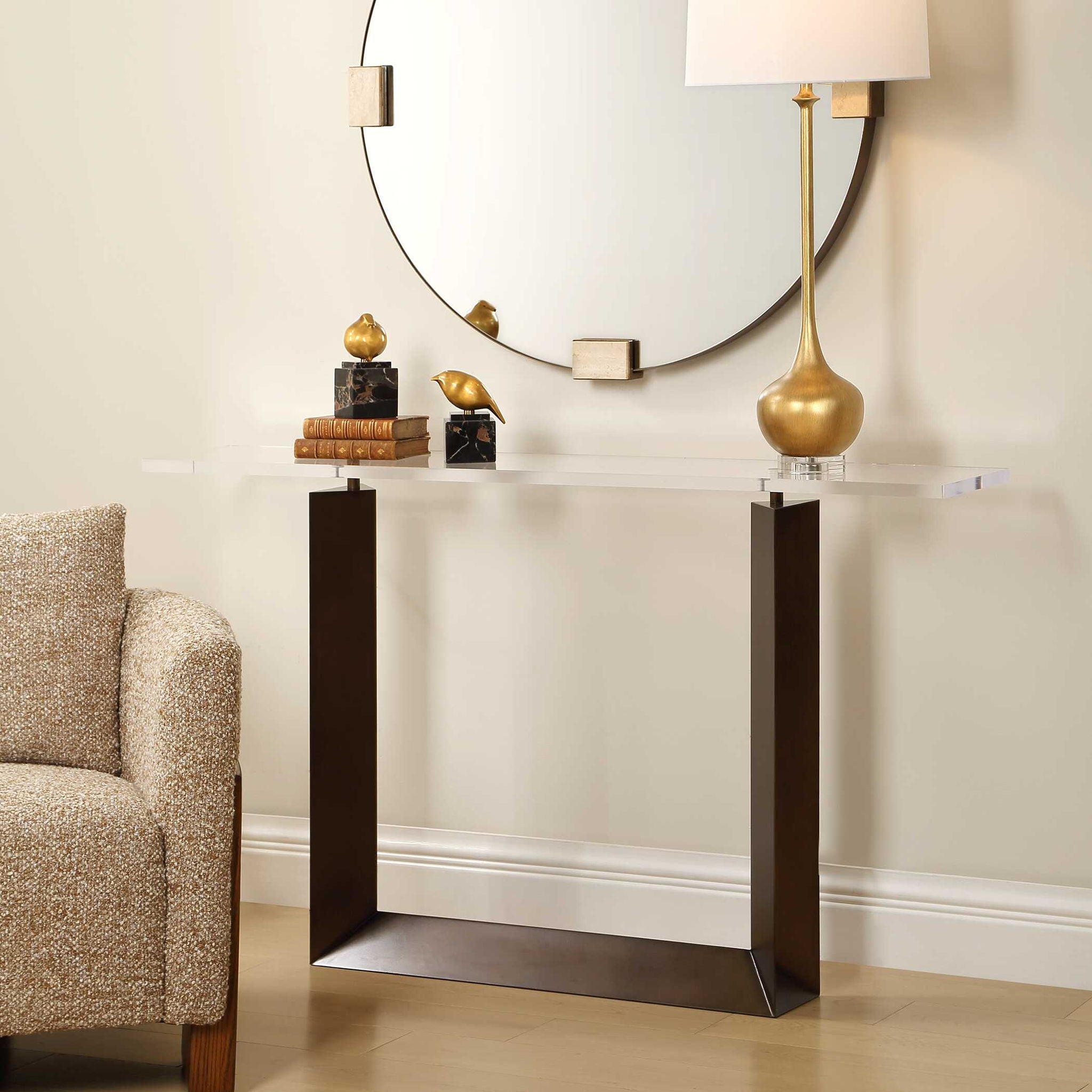 Mcelroy - Modern Console Table - Bronze