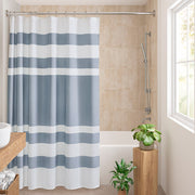 Spa Waffle - 72" x 78" Shower Curtain With 3M Treatment - Blue