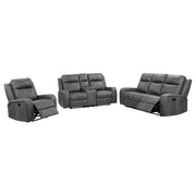 Mckinley - 3 Piece Reclining Sofa Set - Gray