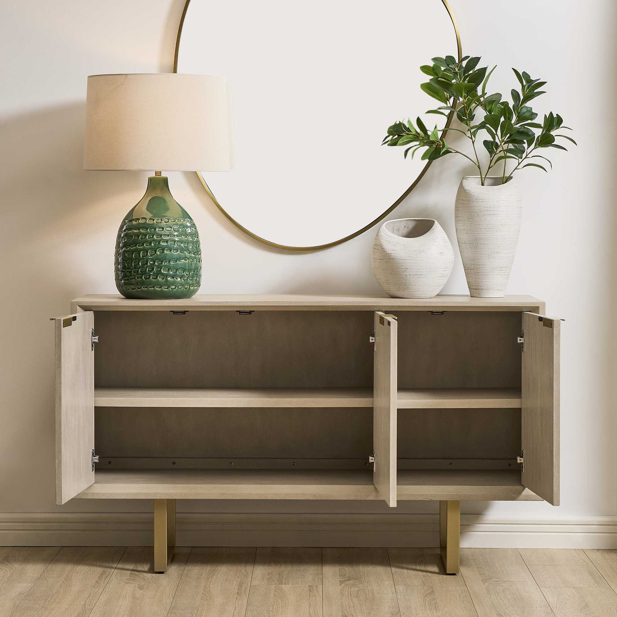 Maeva - 3 Door Cabinet - Light Wood