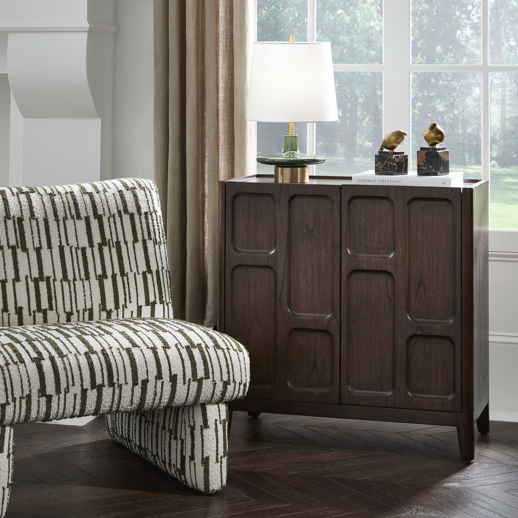 On The Block - 2 Door Cabinet - Walnut