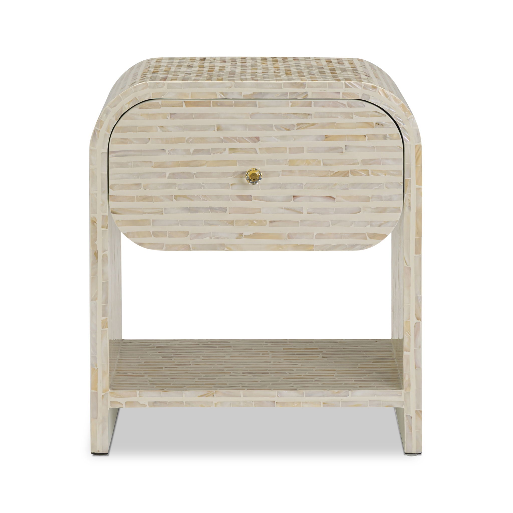 Borno - Mother Of Pearl Nightstand - Natural
