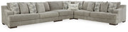 Bayless - Corner Sofa 4 Pc Sectional - Smoke
