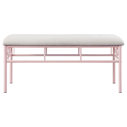 Bench With Upholstered - Pink