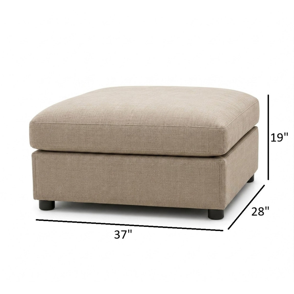 Ottoman With Durable Upholstery For Versatile Use
