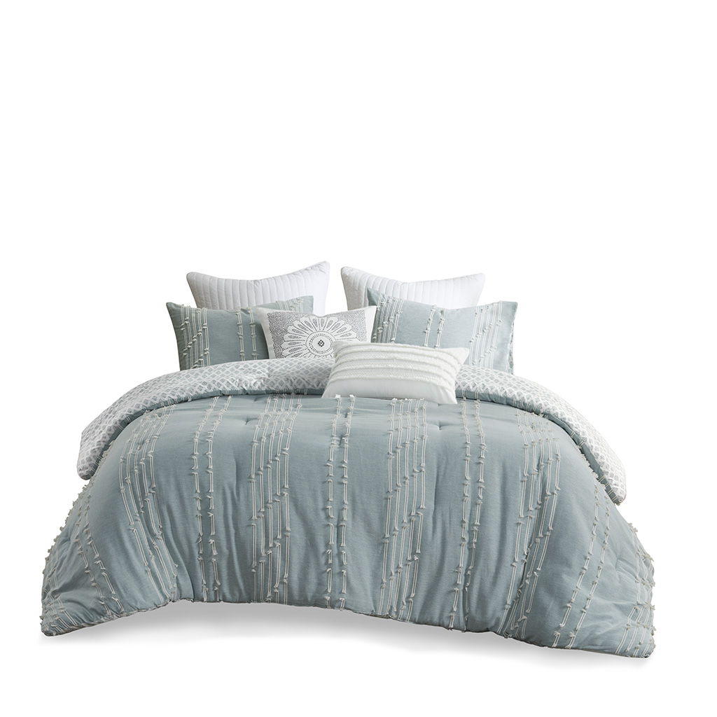 Kara - 3 Piece Comforter Set - Aqua