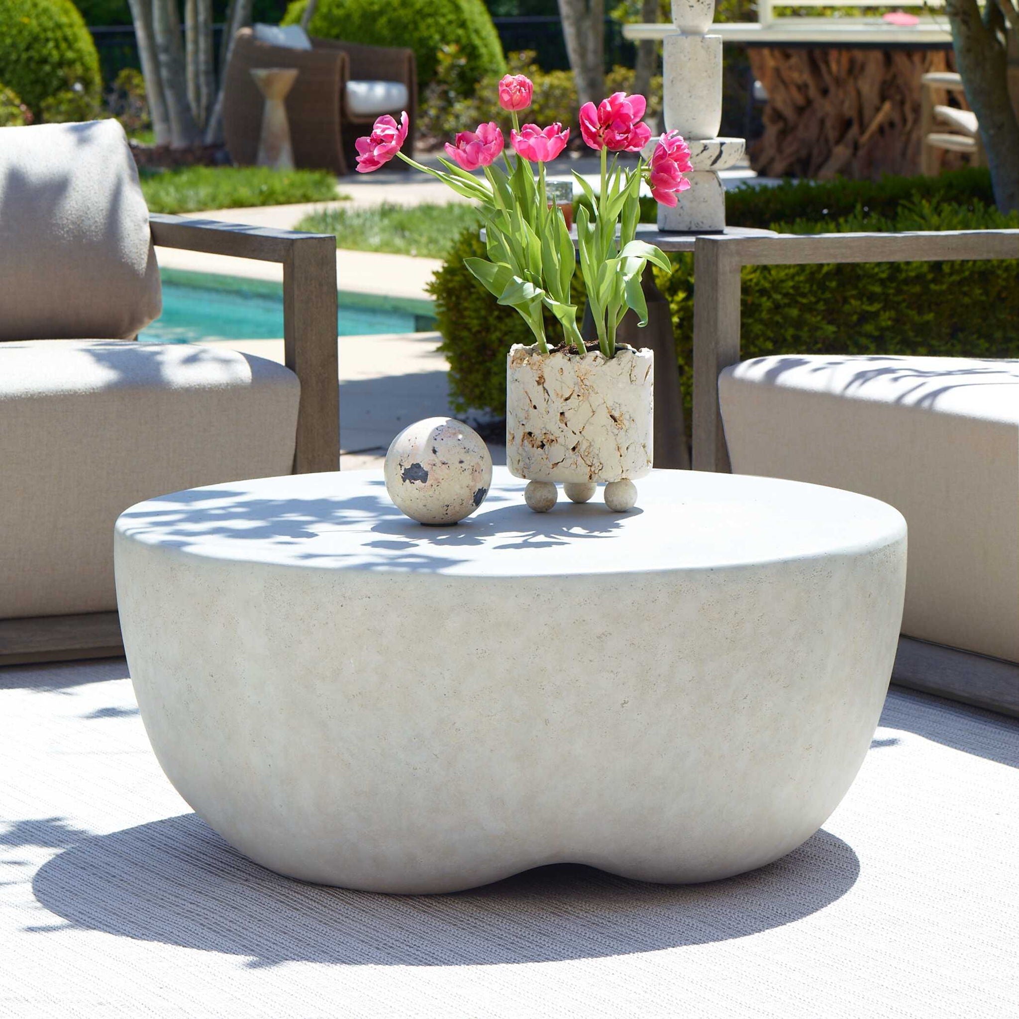Wright - Outdoor Coffee Table - Gray