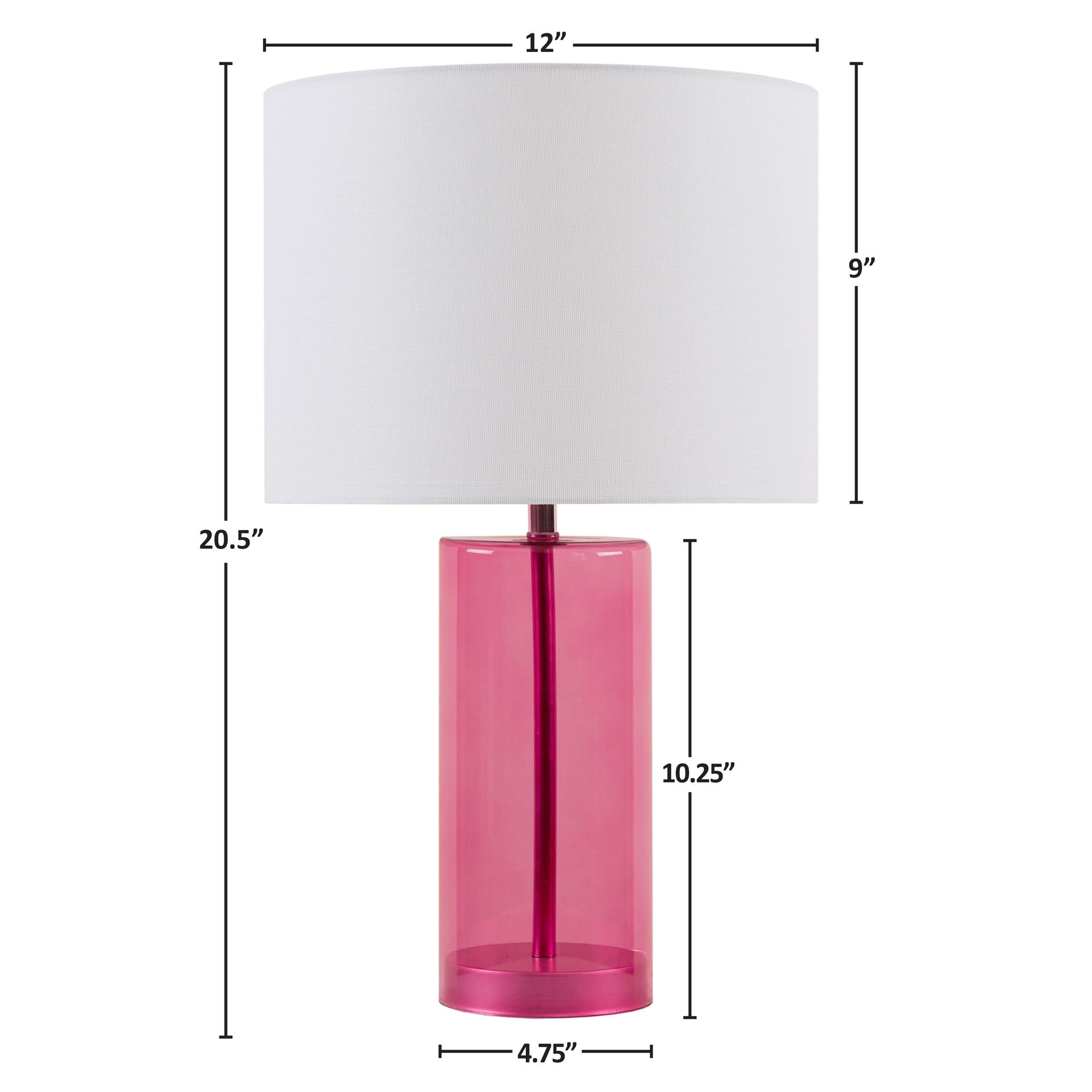 Neonova - Glass Table Lamp - Pink