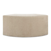 Khai - Rounded Plush Dining Bench - Brown