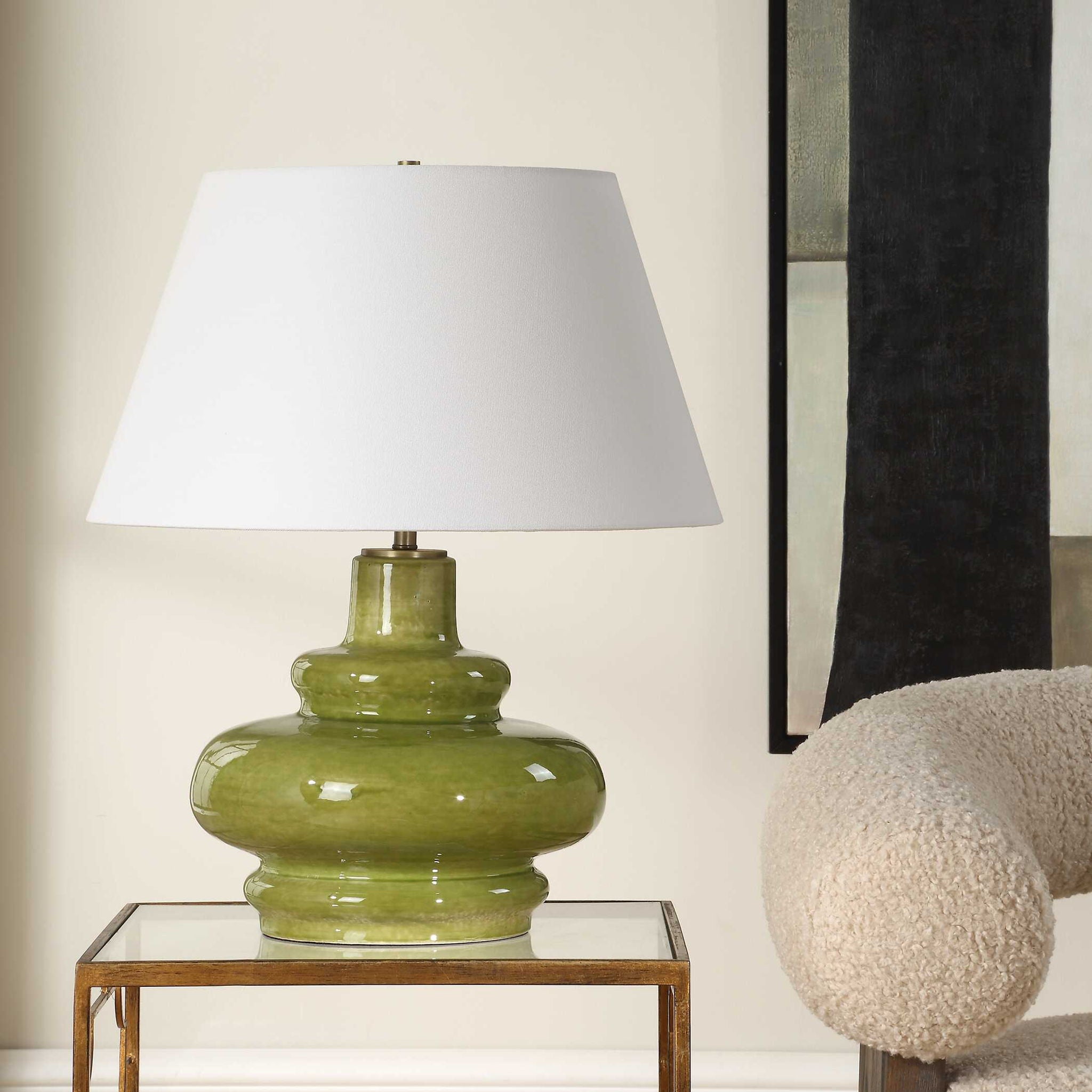 Penny - Table Lamp - Moss Green