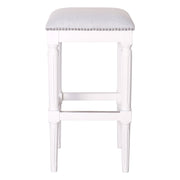 Square Stool With Upholstered Seat