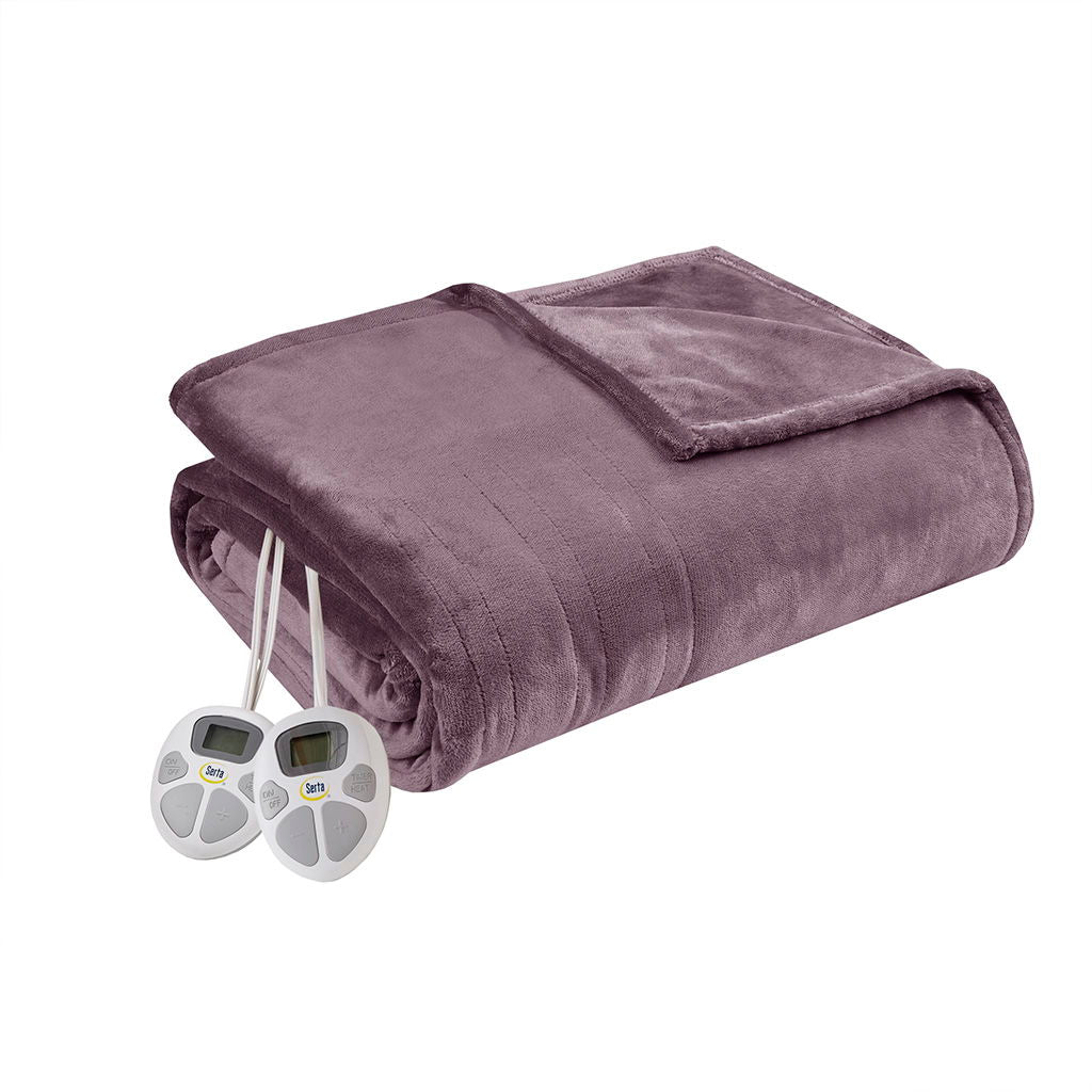 Queen Heated Blanket - Purple