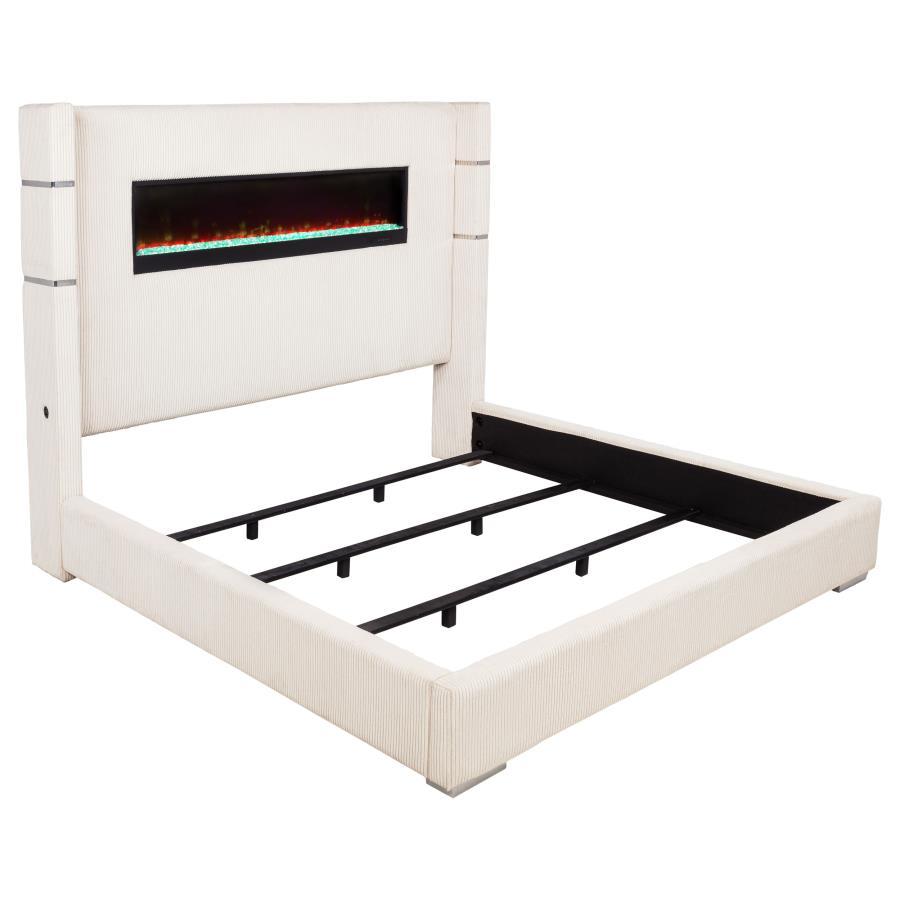 Tisdall - Upholstered Fireplace Bed