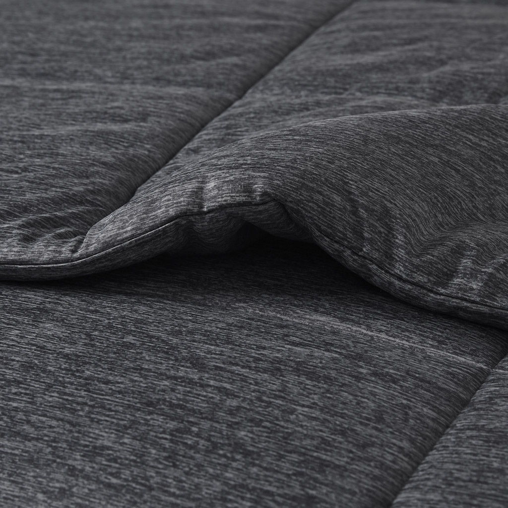 Comfort Cool Jersey Knit - Oversized Down Alternative King Comforter - Black