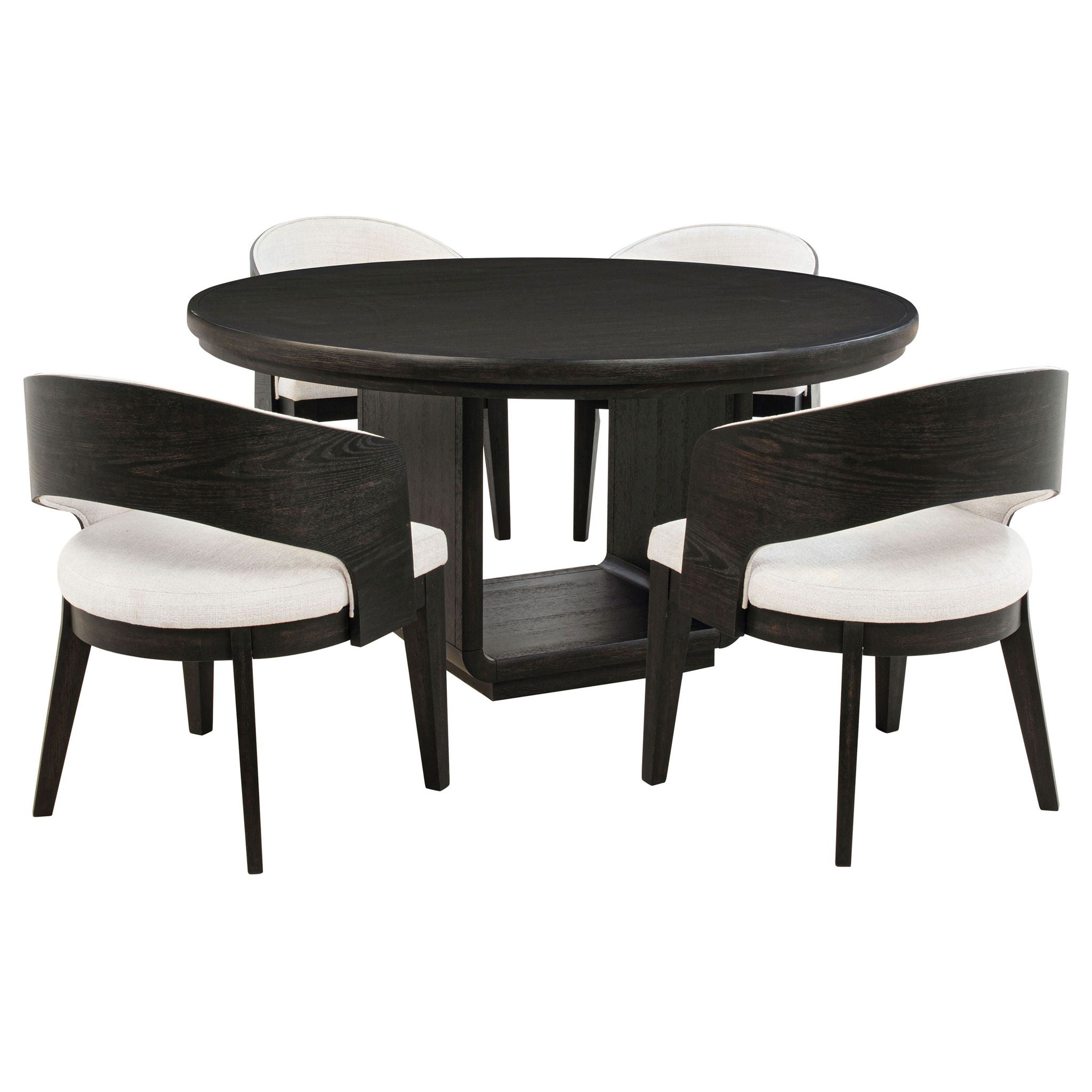 Bangor - Round Dining Table Set With Arm Chairs