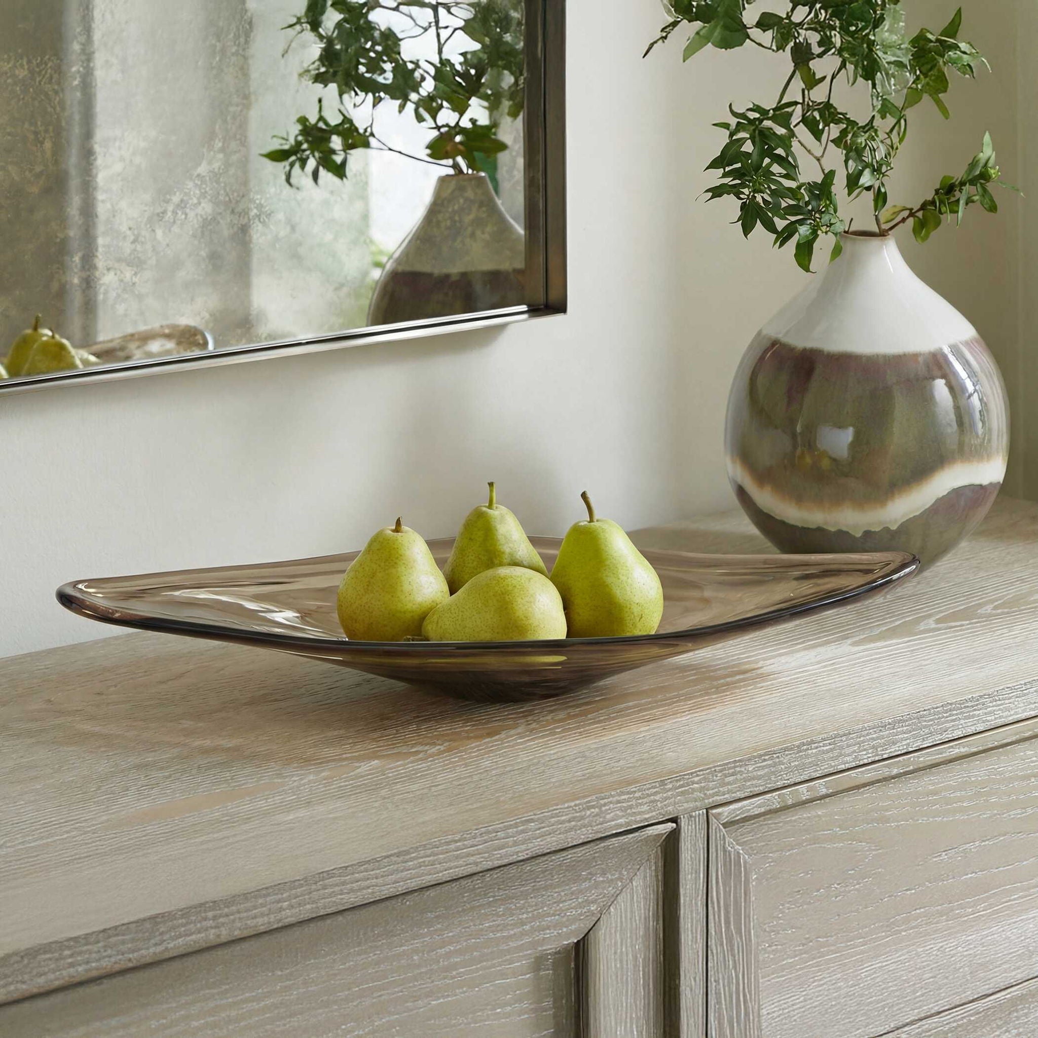 Soluna - Indoor-Outdoor Glass Bowl - Brown