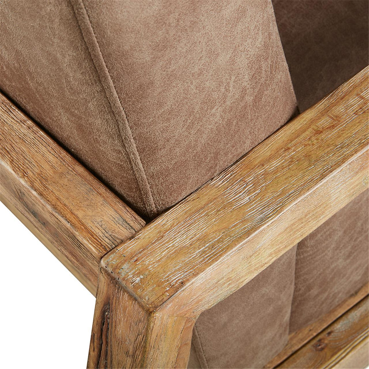 Easton - Low Profile Accent Chair - Taupe / Natural