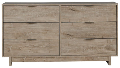 Oliah - Six Drawer Dresser - 31'' Height - Beige