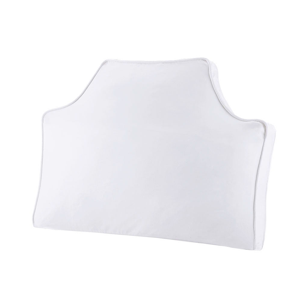Oversized Headboard - Canvas Pillow - White
