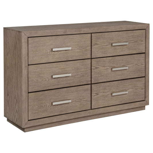 Gibbons - 6 Drawer Dresser With Ample Storage - Brown