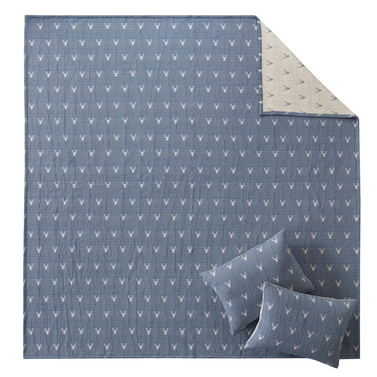 Keystone - Full/Queen Coverlet Set - Blue