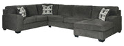 Ballinasloe - Right Arm Facing Corner Chaise 3 Pc Sectional - Smoke