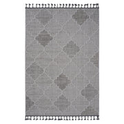 Guros - 8' X 10' Trellis Indoor / Outdoor Area Rug - White / Gray