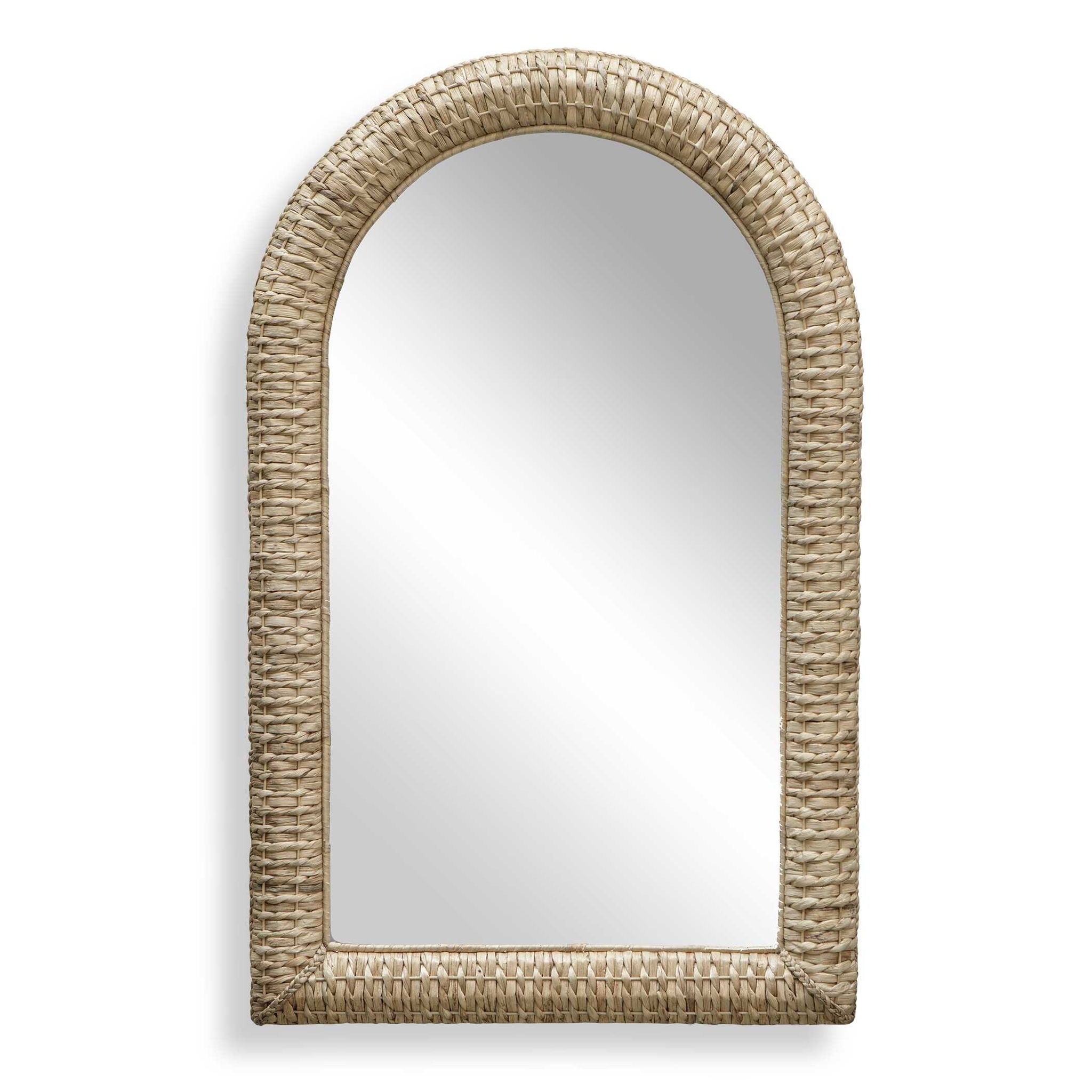 Twisted - Seagrass Arch Mirror - Woodtone