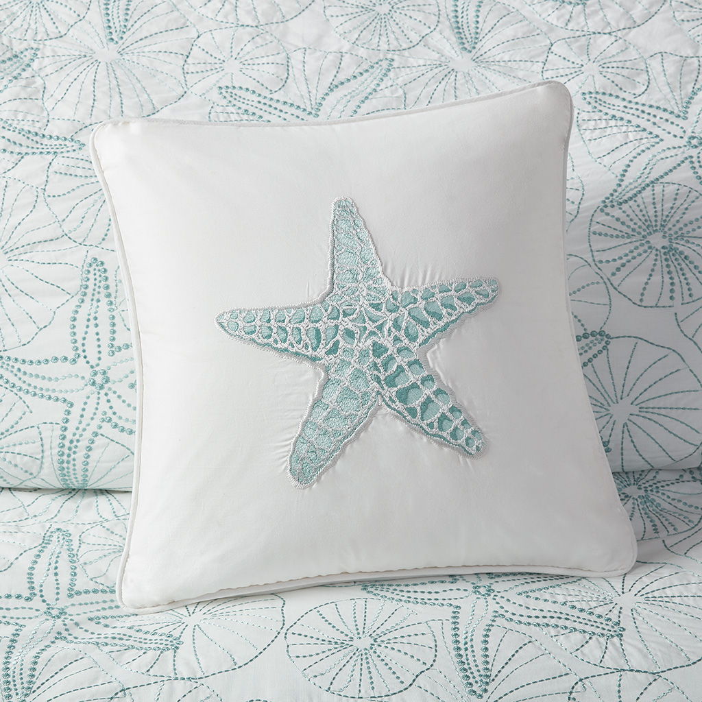 Maya Bay - Square Pillow - White