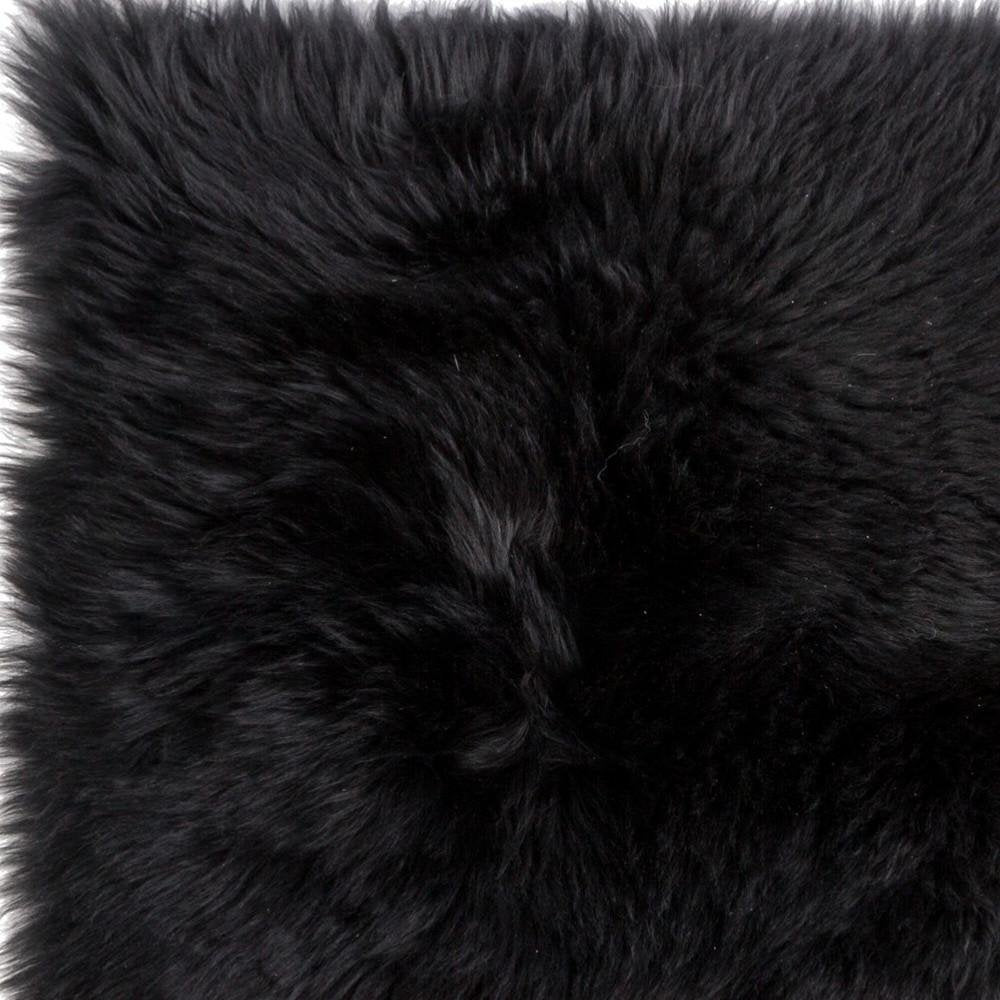 17" X 17" Taupe New Zealand Sheepskin Dining Chair Pad