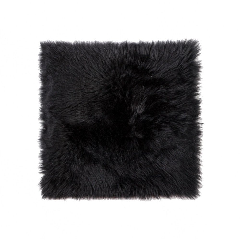 17" X 17" Taupe New Zealand Sheepskin Dining Chair Pad