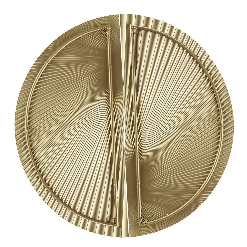 Radiant - Half Moon 2 Piece Metal Wall Decor Set - Gold