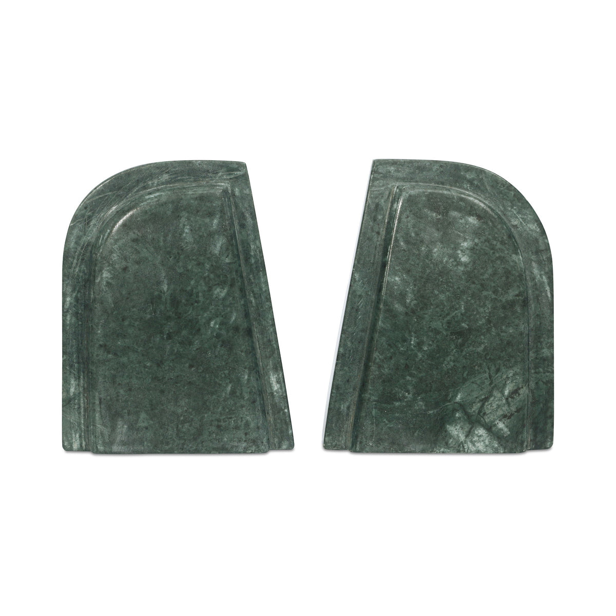 Zane - Marble Bookends (Set of 2) - Green