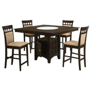 Gianna - 5 Piece Counter Height Dining Set - Cappuccino