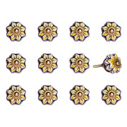 1.5" X 1.5" X 1.5" Yellow Blue And Red  Knobs 12 Pack