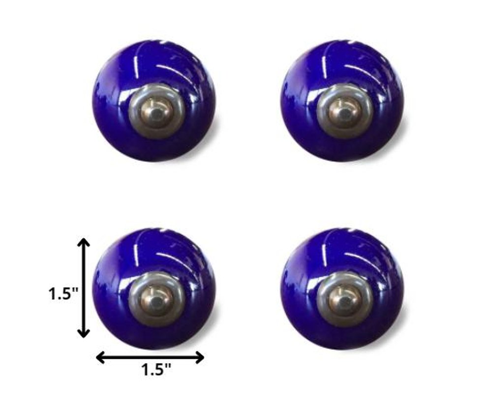 Set of Twelve Ceramic Drawer Pull Knobs