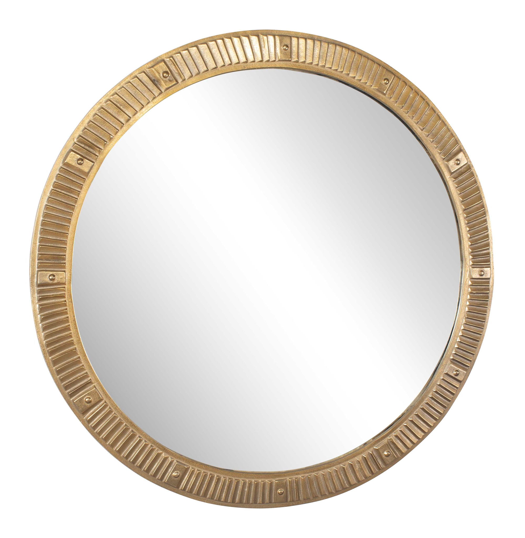 Heart Of Gold - Round Mirror - Brass / Gold